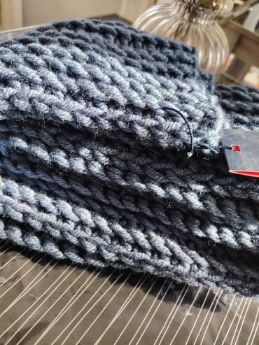 Свадебные платья и аксессуары: Kişi üçün şarf. Roberto. Boz mavi rəng, uzundur — 3