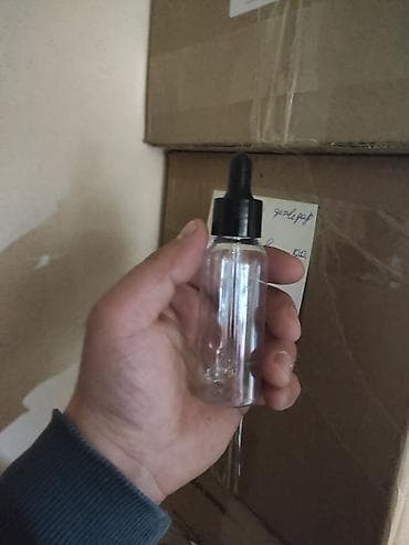 bogema qab: Şüşə damcı qabları – pipetkalı - Həcm: təxminən 30 ml (kompakt ölçü — 1