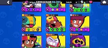 satış təmsilcisi: Brawl Stars oyunu üçün yüksək səviyyəli hesab Xüsusiyyətlər: - — 3