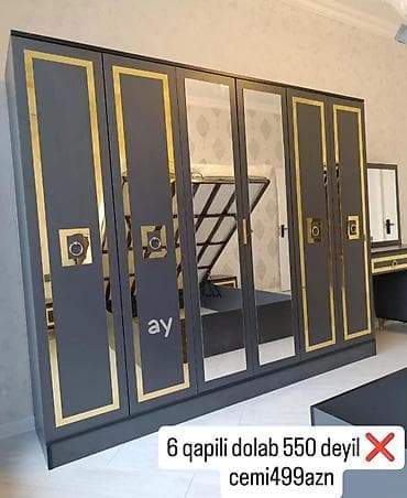 seyf qapi: Düz dolab, Yataq otağı üçün, Şifonyer, Açılan, Korpuslu, 5 qapı — 1