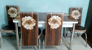 metbex stol stul işlenmiş: Mətbəx üçün, İşlənmiş, Açılan, 4 stul — 1