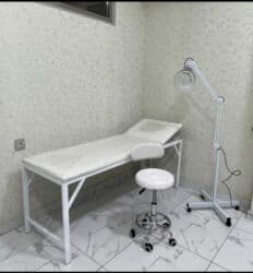 Yeni, Kosmetoloji kuşetka, Qatlanmayan, rəng - Ağ