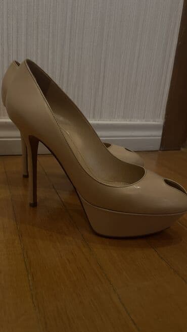 qadin pencekleri: Tuflilər, Ölçü: 38, rəng - Bej, İşlənmiş — 2