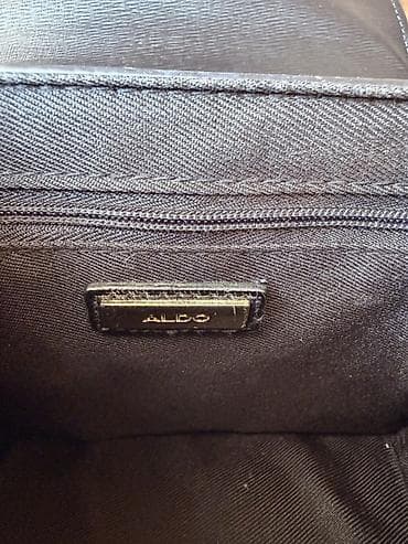 Сумки: ALDO 🖤 Zərif və eleqant qara çanta. Trapez formalı, dəqiq xətləri — 3