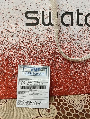 Swatch saat üçün orijinal qablaşdırma və sənəd paketi - Brend