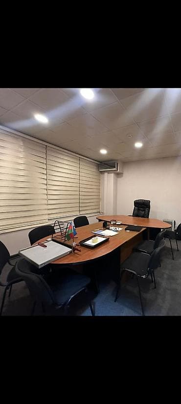 ofis mebelleri: Ofis mebeli dəsti – rəhbər və görüş masası komplekti - L‑şəkilli iri — 1