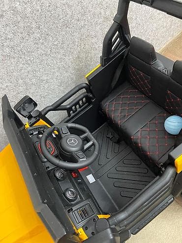 baş ortusu: Uşaq üçün elektrikli off-road tipli maşın - Korpus: parlaq sarı — 3