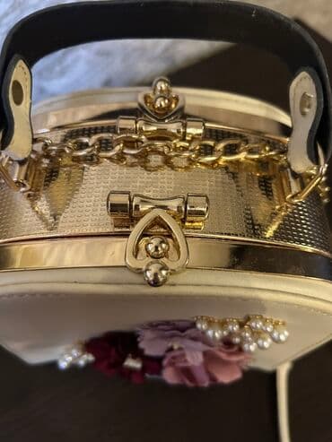 женские сумки на цепочке: Сумка на плечо, Б/у — 3