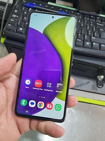 samsung komputer: Samsung Galaxy A52 5G, 128 GB, rəng - Qara, Face ID — 4