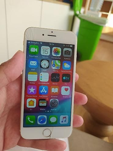 iphone 13 plus: IPhone 6, 64 GB, Qızılı, Qırıq — 1