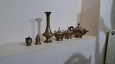 mis caydan: Şərq üslubunda bəzək üçün mis-pirinç dəst - Tərkib: 6 ədəd dekorativ — 3