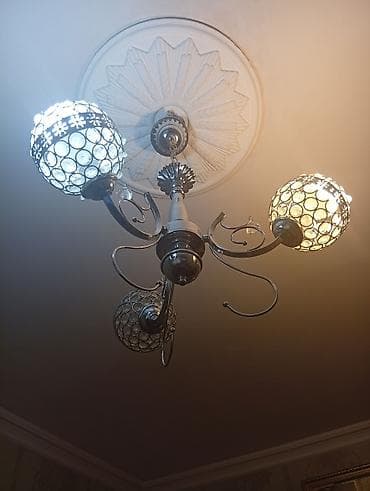 led işiqlar: Çılçıraq, 3 lampa, Metal — 2