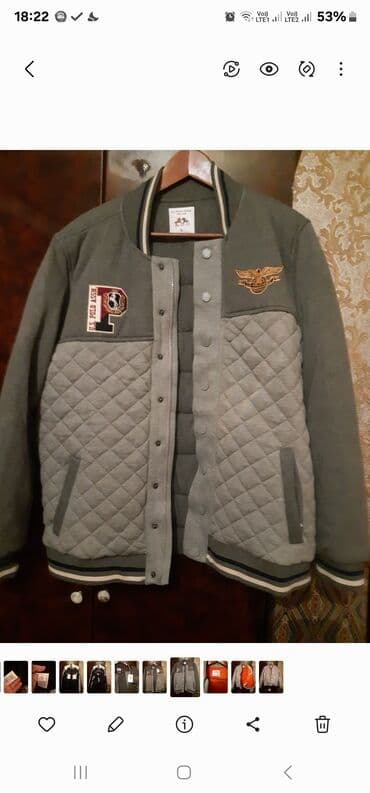 qış üçün uzun gödəkçələr: Kurtka, Bomber, Payız, U.S. Polo Assn, 5XL — 3