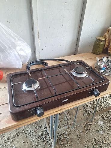 4 gozlu qaz peci: Qaz sobası Stolüstü, 2 gözlü, İşlənmiş — 3