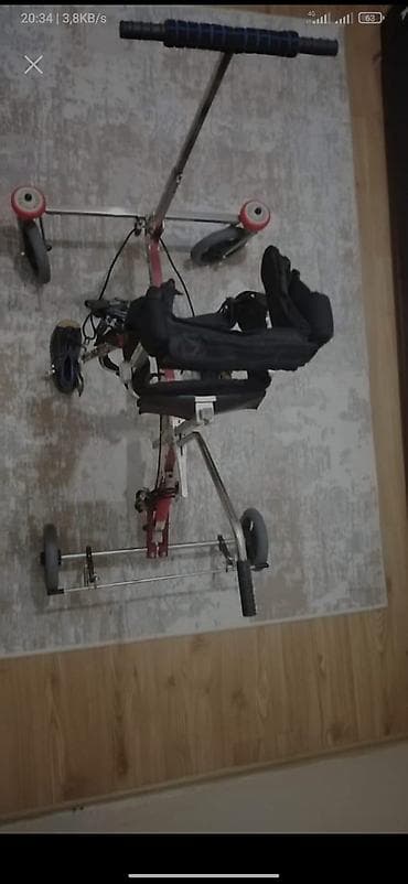 Tibbi məhsullar: Uşaq üçün reabilitasiya/yerimə trenajoru – CarrierBike tipli dəstəkli — 4