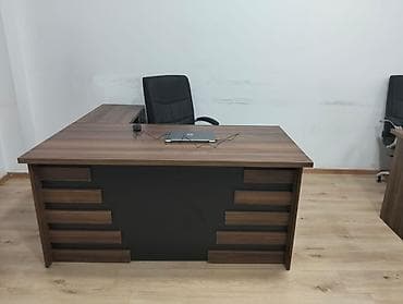 Mebel: L formalı rəhbər/ofis masası və idarəçi kreslosu