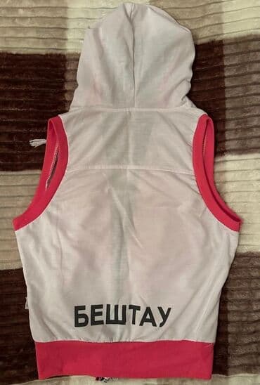 Dəstlər: Qolsuz kapüşonlu jilet - Rəng: açıq çəhrayı/ağ kombin, tünd çəhrayı — 5