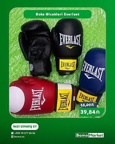 Everlast boks əlcəkləri - Brend: Everlast - Rənglər: qara, qırmızı