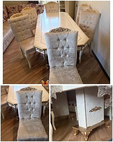 yataq ikinci el: SAMİRƏ 🦋 Masa dəsti 480₼. yaxşı vəziyyətdə,təcili satılır.Ünvan — 1