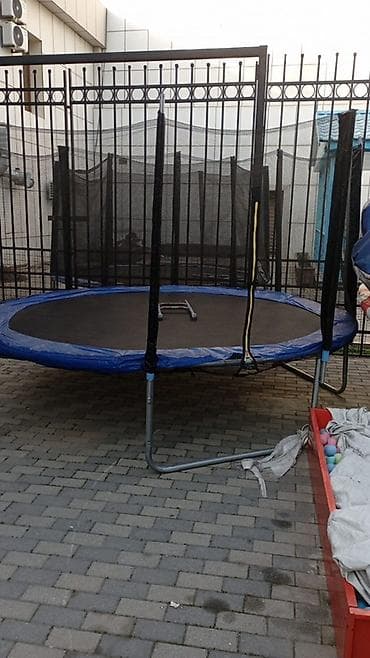 batut ehmedli: Trampolin – dairəvi, təhlükəsizlik torlu - Dairəvi forma, təxmini — 1