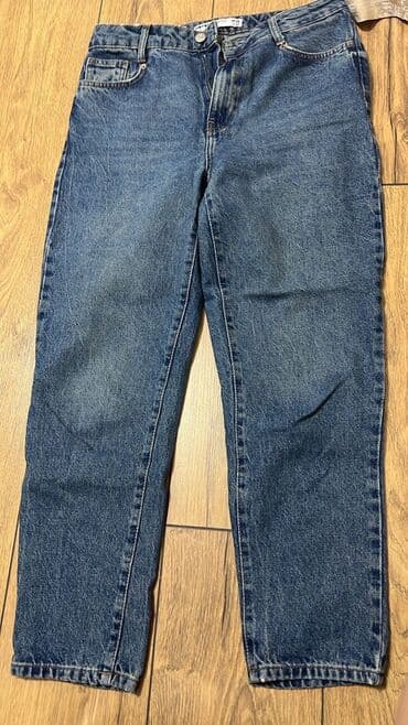 oversize şalvar: Bol kəsim Şalvar, Massimo Dutti, L, rəng - Bej — 7