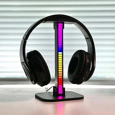 RGB LED işıqlandırmalı qulaqcıq stendi - Masaüstü üçün estetik və — 1