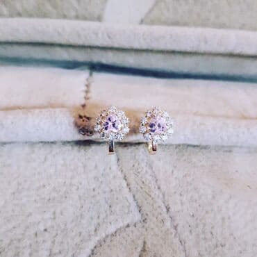 sirqalar qizil: Sırğa, Sarı qızıl, 585 Əyar, 134 g — 3