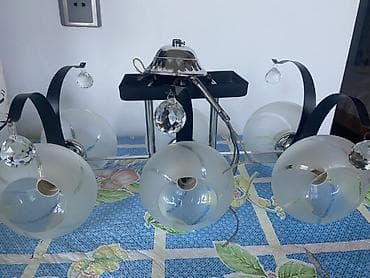 mis tavalar: Çılçıraq, 6 lampa, Şüşə — 3