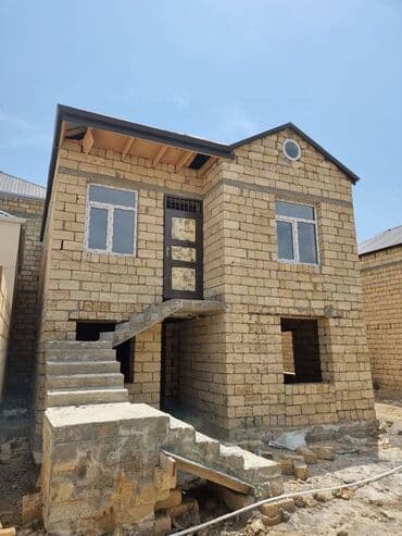 ehmedlide ipoteka evler: Masazır 4 otaqlı, 120 kv. m, Kredit var, Təmirsiz — 1