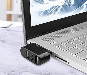 flash kart: USB 2.0 3-Portlu Mini Hub Adapter - Qoşulma: USB-A (erkək) – — 4