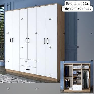 - Geniş qarderob şkafı - Ölçü: 200×240×47 sm (şəkildə göstərildiyi lalafo.az -da - Geniş qarderob şkafı - Ölçü: 200×240×47 sm (şəkildə göstərildiyi