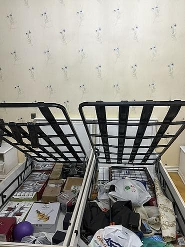 espa su nasosları: İki ədəd qaz liftli, qaldırılan baza sistemi olan tək nəfərlik çarpayı — 2