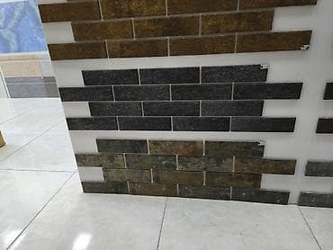 Uzun düzbucaqlı dekorativ divar plitələri (keramika/porcelan tipli)