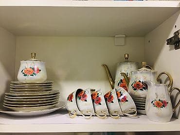 acar nabor: Çay dəsti, rəng - Ağ, Farfor, 6 nəfərlik, Almaniya — 4