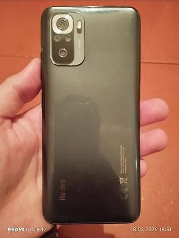 realme 8 pro: Redmi Note 10, 128 GB, rəng - Qara, Barmaq izi — 1