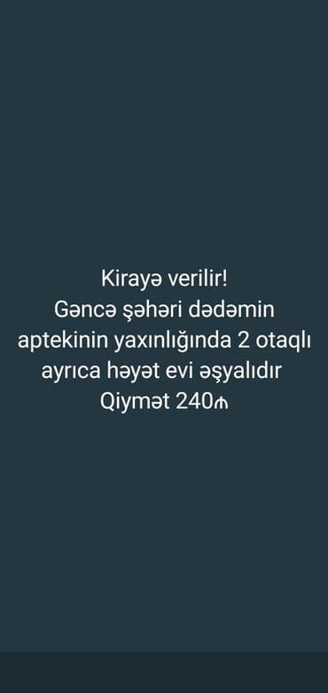 biləcəridə kirayə evlər 2024: Uzunmüddətli kirayə evlər — 1