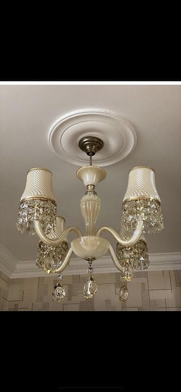 Свечи: Люстра, 3 лампы, Дерево — 3