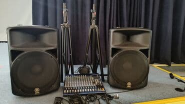 ударная установка электронная: Yamaha Колонка, Тип - Акустическая, цвет - Черный — 1