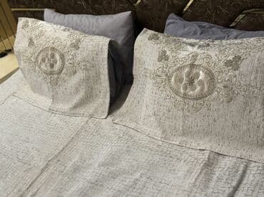 постельное белье люби: Новый цвет - Бежевый Покрывало — 8