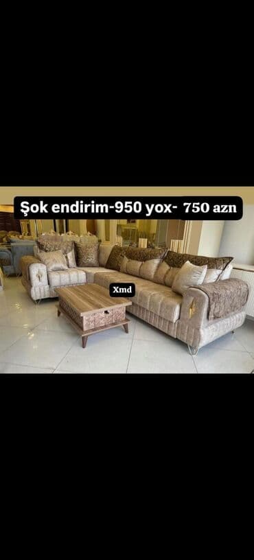 kalidor ucun alcipan fiqurlari: Künc divan, Açılmayan, Bazasız, Vеlur parça — 17