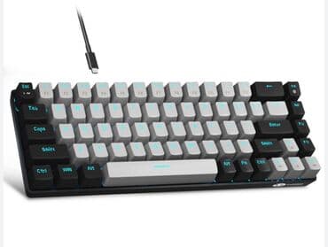 rgb klaviatura: Keyboard 60% mechanical MageGee MK-Box Portable 60% RGB Mechanical — 1