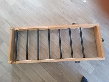 Taxta-çərçivəli divar İsveç pilləkəni (turnik-lestvitsa) qara — 3