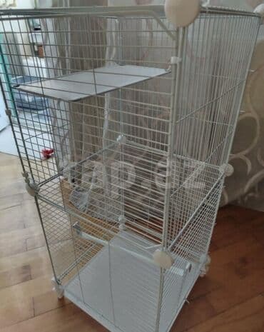 Yemlər: Quş qəfəsi – geniş və funksional model Ölçülər: - Hündürlük: 78 sm — 3