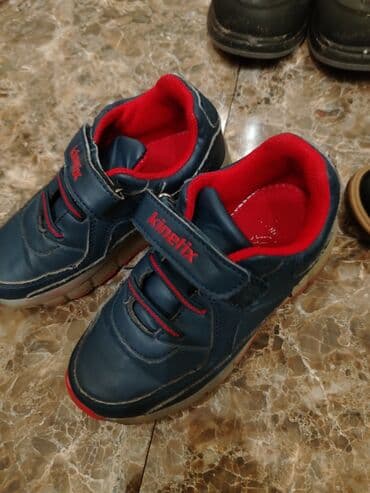 Джинсы и брюки: Kinetix uşaq idman ayaqqabısı - Rəng: tünd mavi – qırmızı daxili — 1