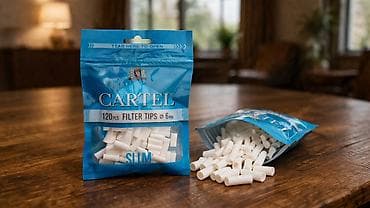 qelyan alfa: Məhsul: Cartel Filter Tips Slim – 6 mm - Paket: 120 ədəd filtr ucu - — 2