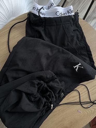 Bol kəsim Şalvar, Calvin Klein, S, rəng - Qara