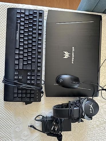 i7 prosessor: Acer Predator helios 300 oyun noutbuku və aksesuar dəsti Noutbuk: - — 3