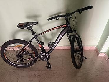 velosiped 21: START Speed dağ velosipedi - Rəng: mat qara, narıncı-qırmızı — 5