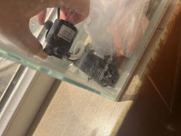 аквариум без рыб: Şüşə akvarium tankı akvatik heyvanlar və ya bitkilər üçün şəffaf — 3