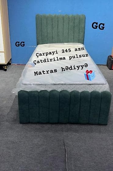 Çarpayılar: Təknəfərlik çarpayı, Matras ilə, Siyirməsiz — 1